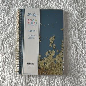 Blue Sky Gold and Blue Elegant Office Notebook